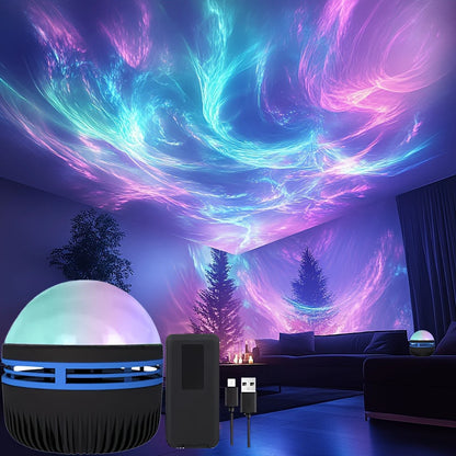 RGB LED Galaxy Projectielamp | 2-in-1 USB Sterrenprojector