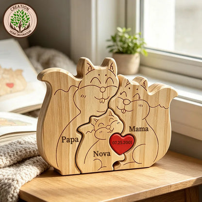 Wood Squirrel Family Puzzel