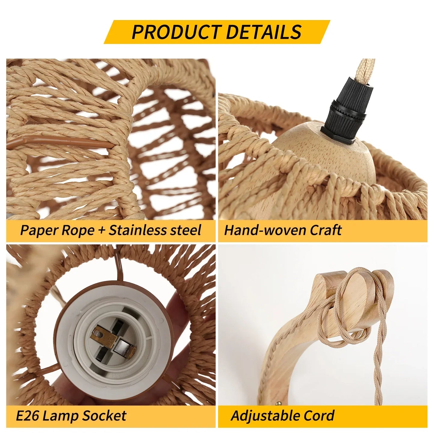 Landelijke Rotan Wandlamp