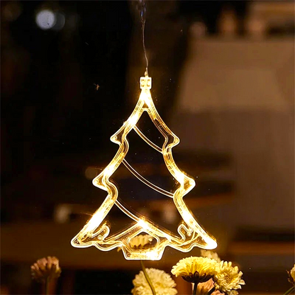 LED Kerst Raamhangers met Verlichting