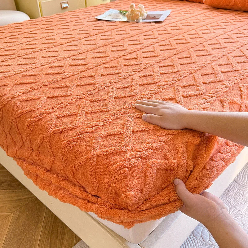 Warm Koraalfleece Winter Hoeslaken - Zacht Elastisch Hoeslaken