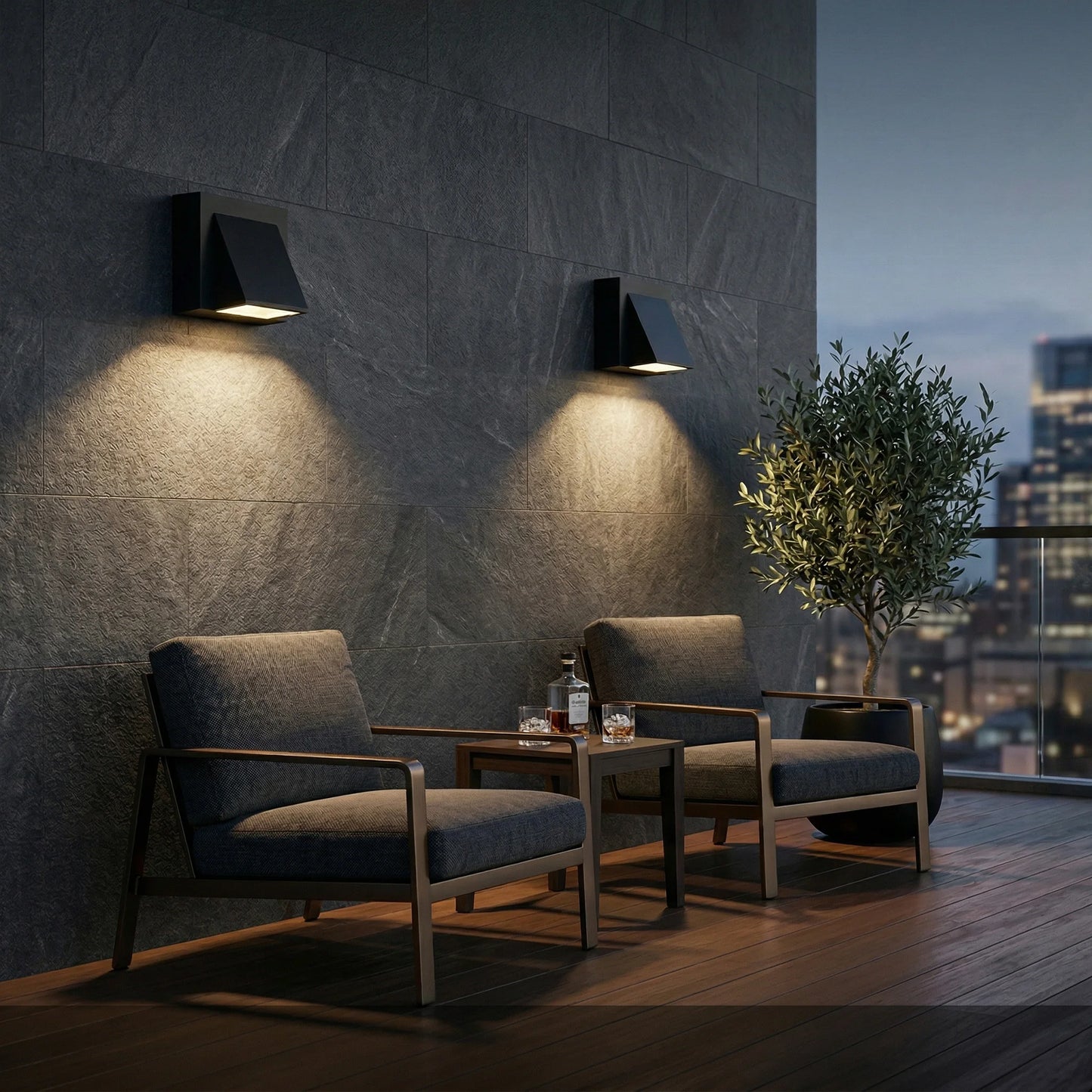 Moderne Vierkante LED Wandlamp