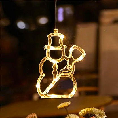 LED Kerst Raamhangers met Verlichting