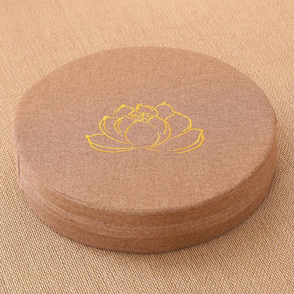 40x6cm Yoga Meditatie Linnen Kussen Stevig Lotus Textuur Meditatie Kussen Rugsteun Kussen Tatami Mat Afneembaar Wasbaar