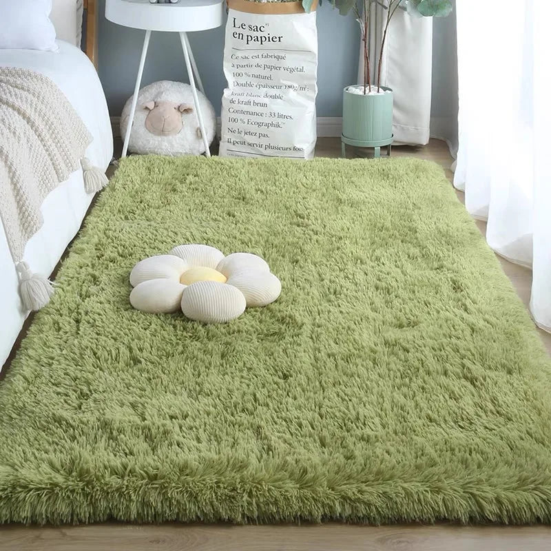 VIKAMA Zacht Zijdewollen Vloerkleed - Scandinavisch Antislip Kleed