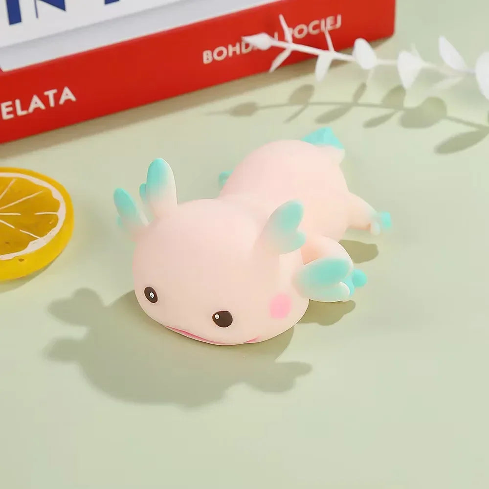 Kawaii Axolotl PU Slow Rebound Squishy - Anti-Stress Speelgoed