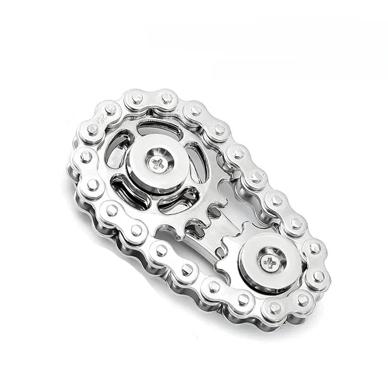 Metalen Ketting & Tandwiel Fidget Spinner