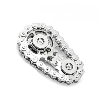 Metalen Ketting & Tandwiel Fidget Spinner