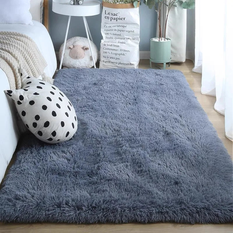 VIKAMA Zacht Zijdewollen Vloerkleed - Scandinavisch Antislip Kleed