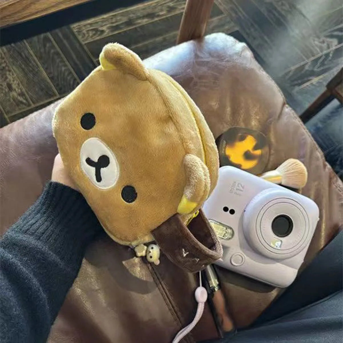 Kawaii Rilakkuma Make-up Tas - Pluche Reisetui & Cosmetica Organizer