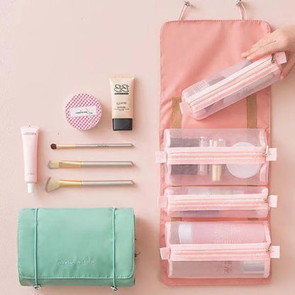 4-in-1 Oprolbare Make-Up Reistas - Inklapbare Cosmeticatas