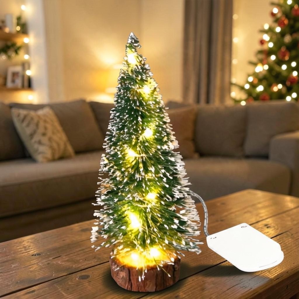 Mini LED Verlichte Kunst Kerstboom