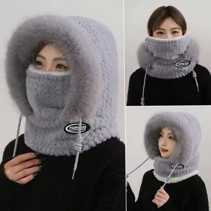 Wintermuts van Imitatiebont met Gezichtsbedekking