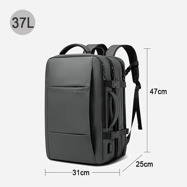 Uitbreidbare Laptoptas - Waterdichte Reistas met USB