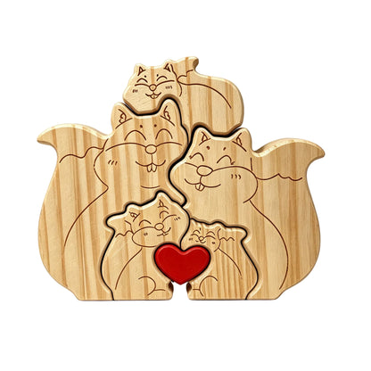 Wood Squirrel Family Puzzel