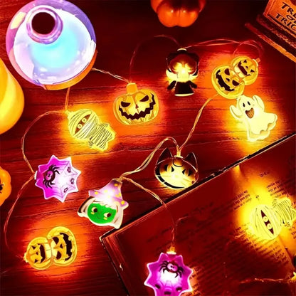 Halloween LED Verlichting Slinger - Batterij Warm Wit Lichtjes snoer