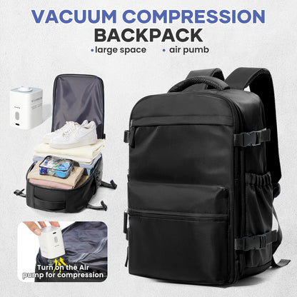 Vacuüm Compressie Rugzak - Uitbreidbare 15,6" Laptop Reistas