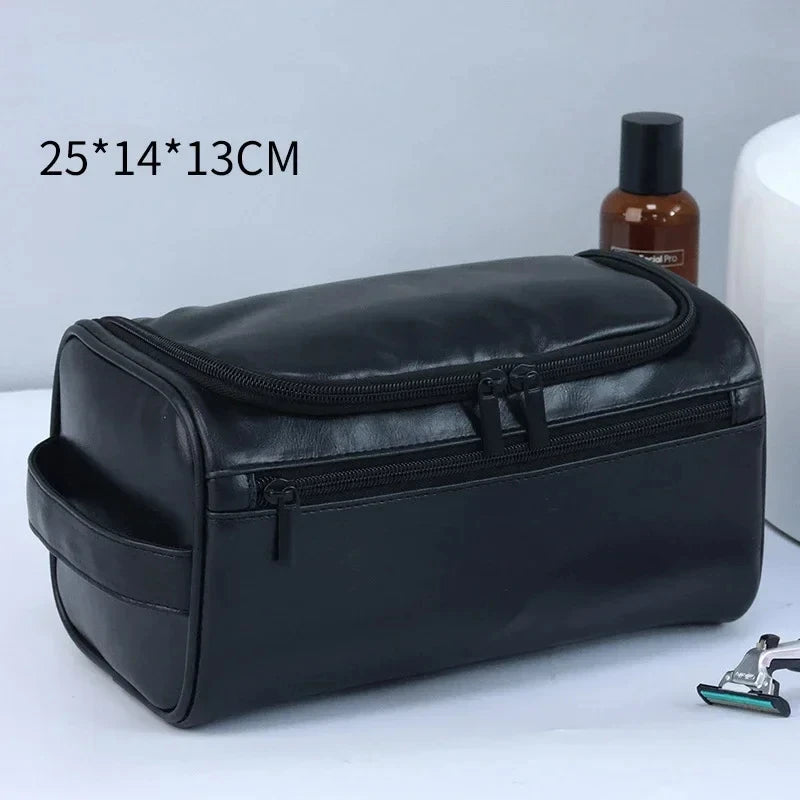 Hangende Toilettas voor Heren & Dames - Luxe PU-Lederen Dopp Kit