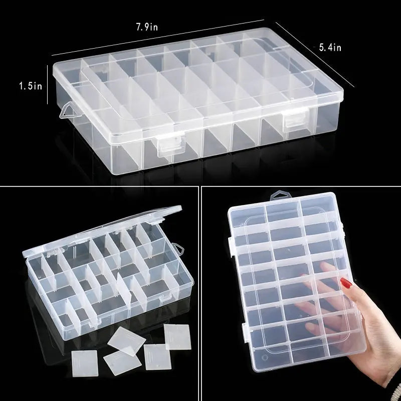 Transparante Plastic Sorteerdoos - Verstelbare Vakken Organizer