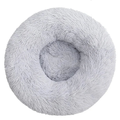 Kalmerende Pluche Hondenmand - Ronde Donut Dierenmand