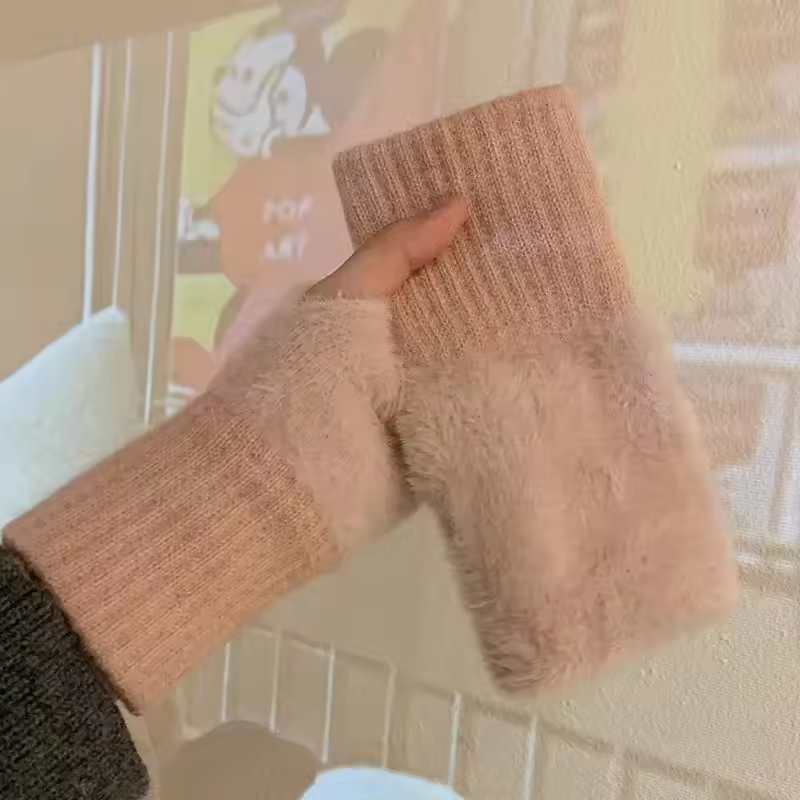 Fleece Halfvinger Handschoenen