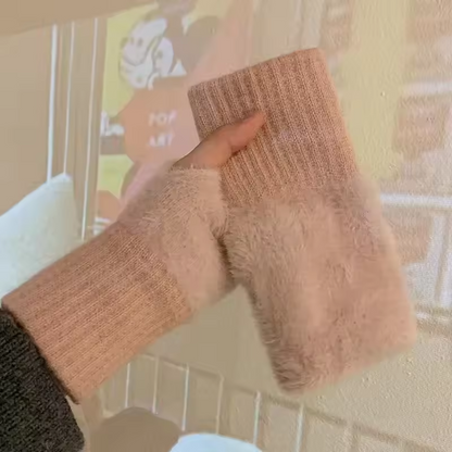 Fleece Halfvinger Handschoenen
