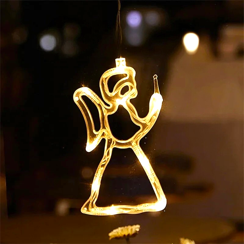 LED Kerst Raamhangers met Verlichting