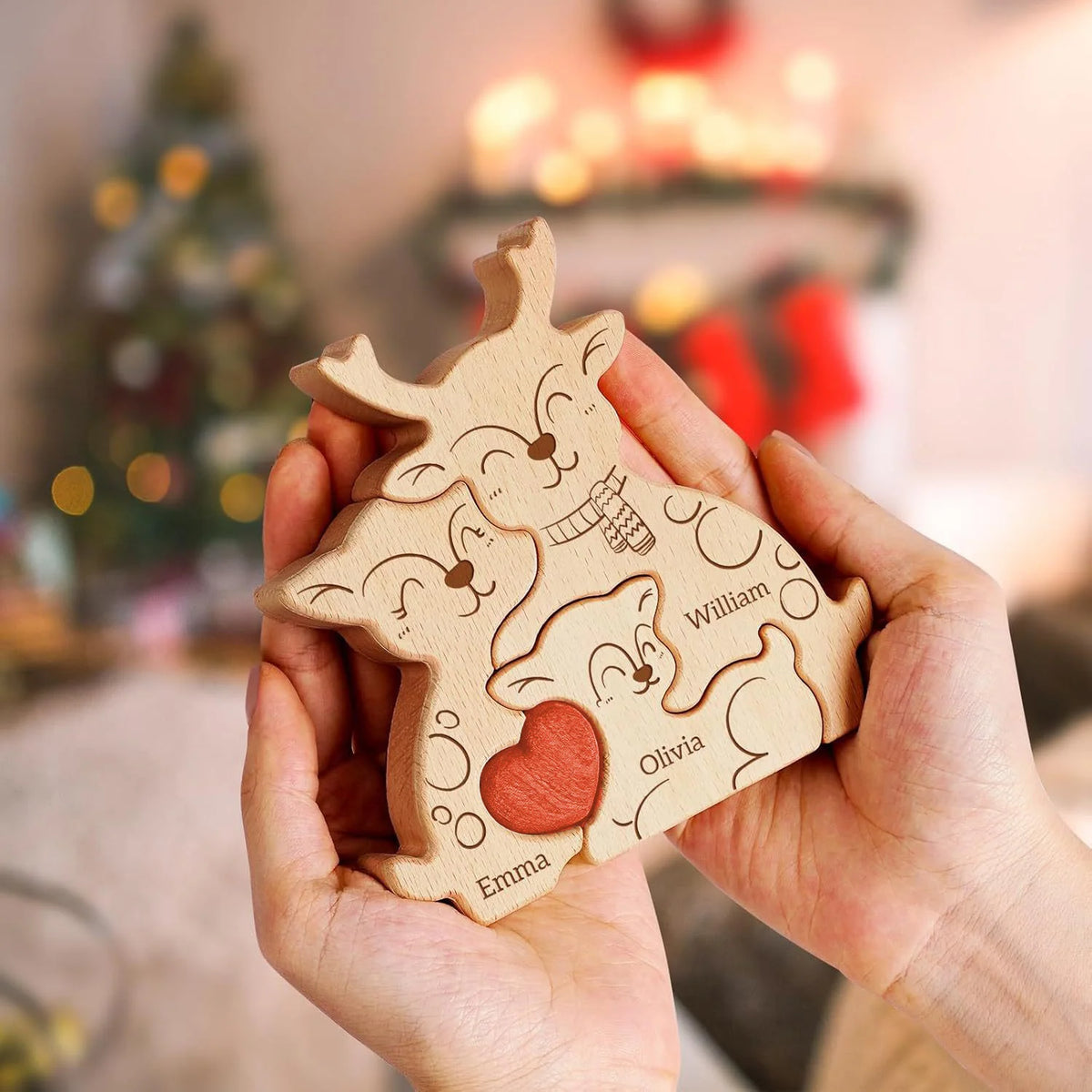 Wood Elk Family Puzzel