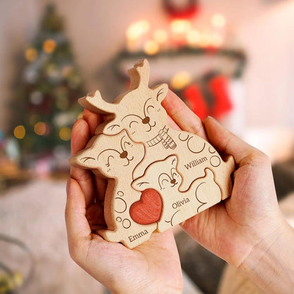 Wood Elk Family Puzzel