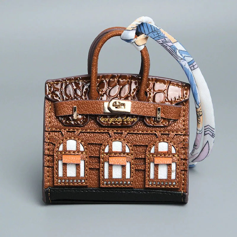 Birkin Geïnspireerde Mini Handtas - Platina Tas Charme