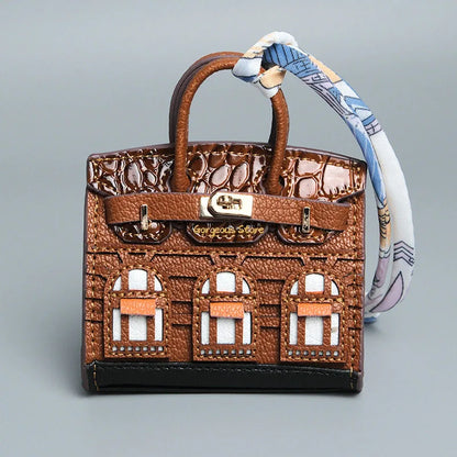 Birkin Geïnspireerde Mini Handtas - Platina Tas Charme
