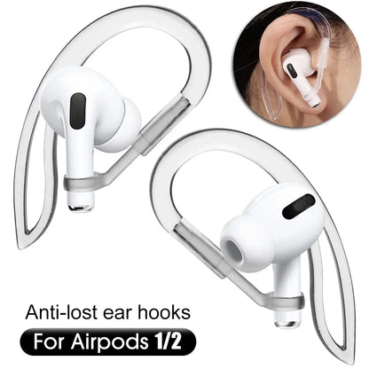 Transparante Siliconen Oorklemmen voor Airpods Verstelbare Antislip Sportaccessoires