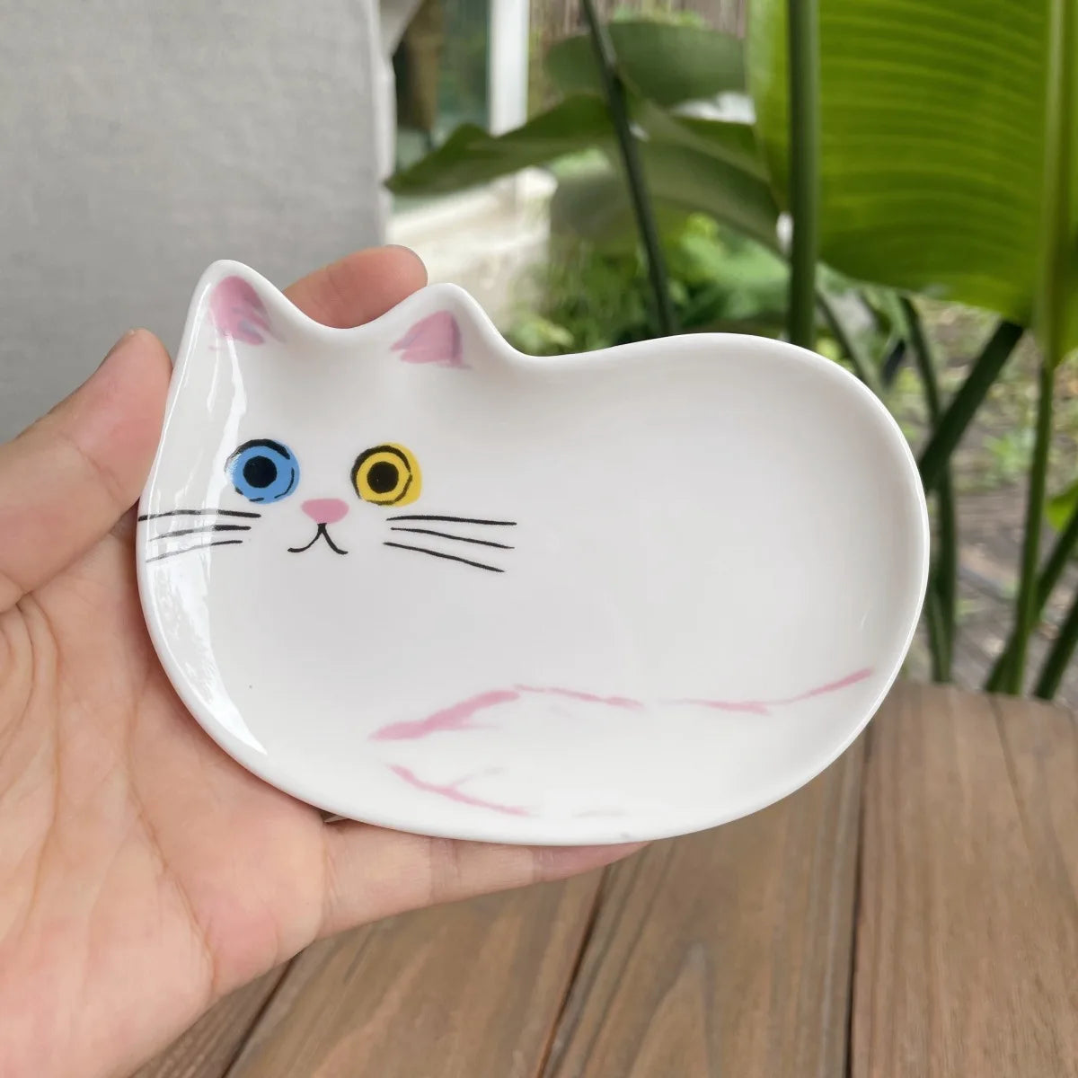Japanse Kat Keramische Sausschaal - Schattig Dipschaaltje