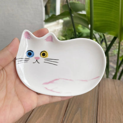 Japanse Kat Keramische Sausschaal - Schattig Dipschaaltje
