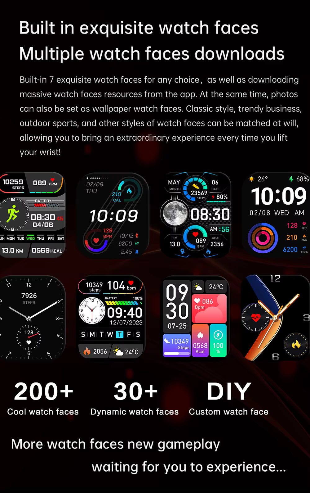 2025 Gezondheids Smartwatch BP+ECG+HRV+BG Monitor met SpO2, Hartslag, Slaap & Fitness Tracking