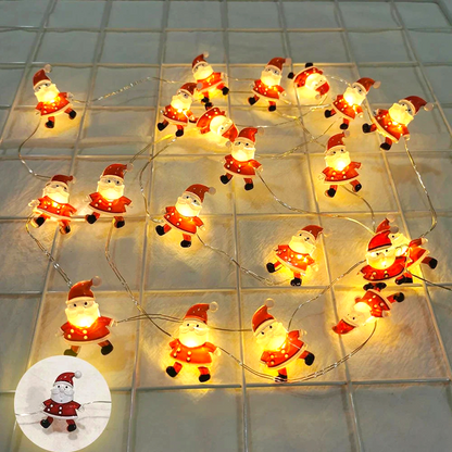LED Kerstman & Sneeuwpop Kerstverlichting
