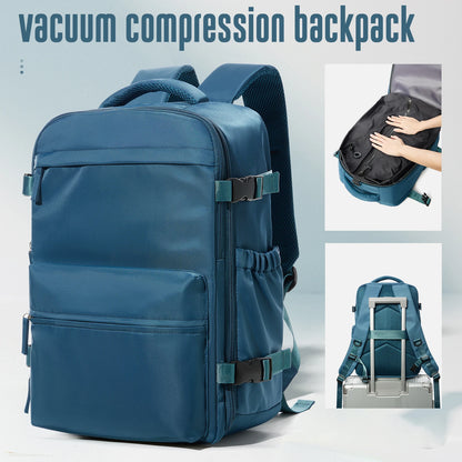Vacuüm Compressie Rugzak - Uitbreidbare 15,6" Laptop Reistas