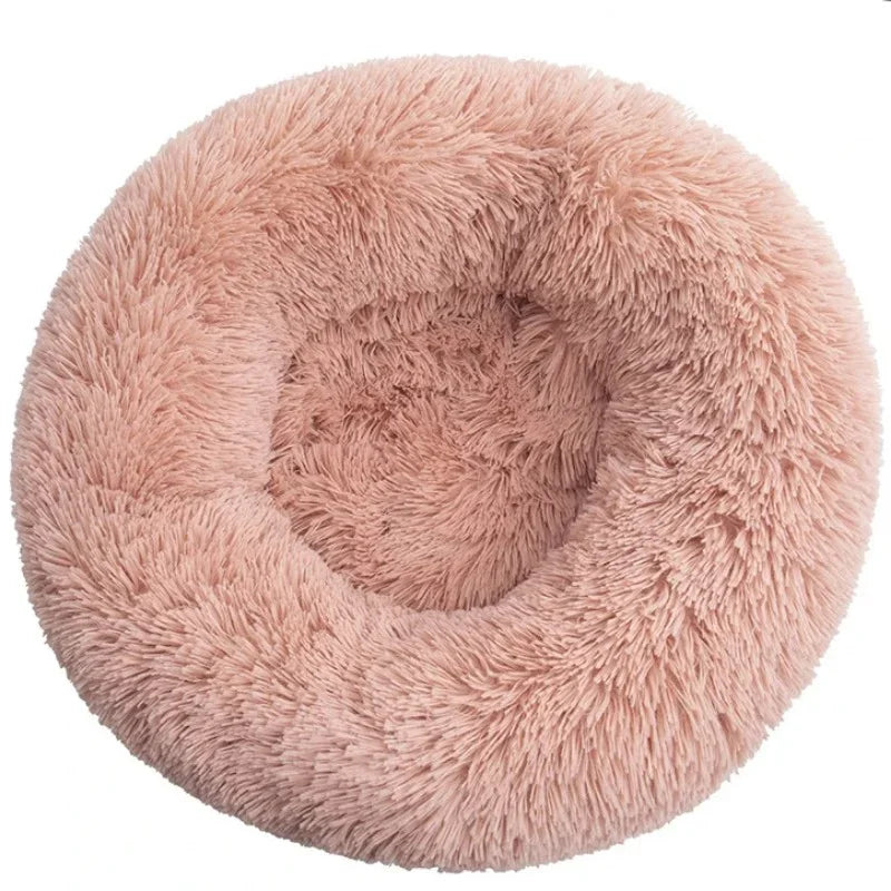 Kalmerende Pluche Hondenmand - Ronde Donut Dierenmand