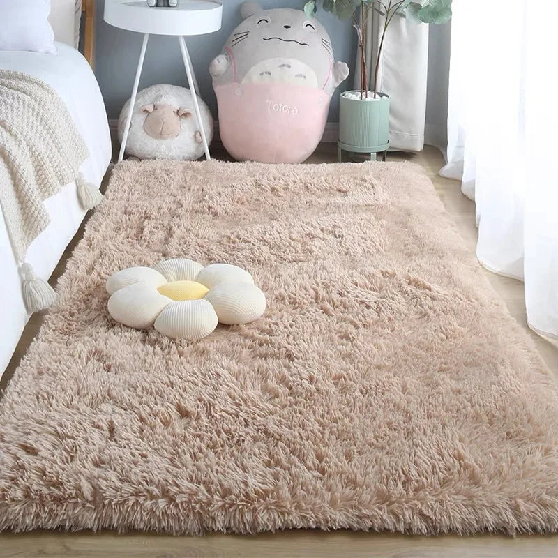 VIKAMA Zacht Zijdewollen Vloerkleed - Scandinavisch Antislip Kleed