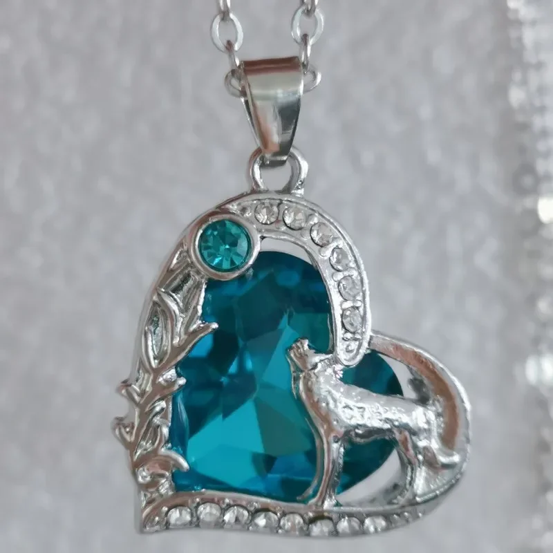 Wolf en Maan Ketting