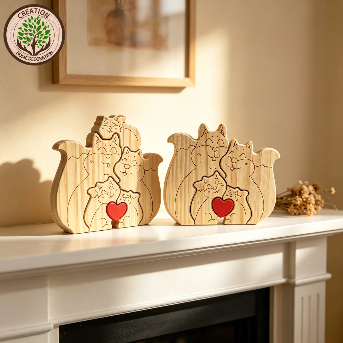 Wood Squirrel Family Puzzel