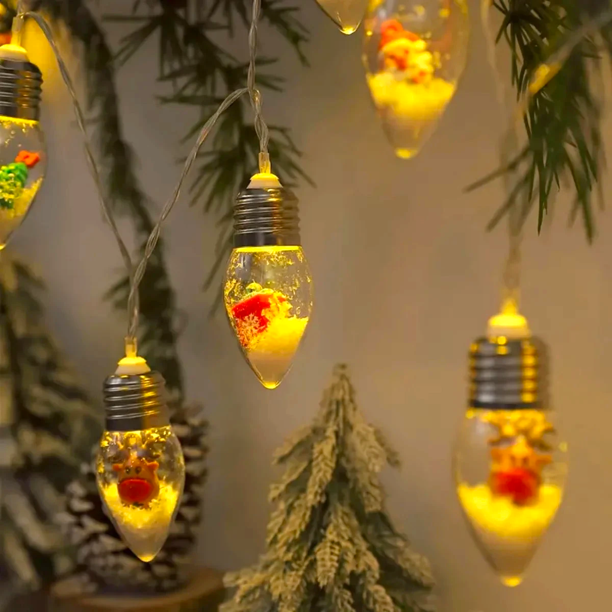 LED Kerst Sneeuwbol Lichtketting
