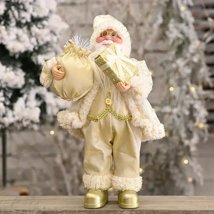 Pluche Staande Kerstman Pop
