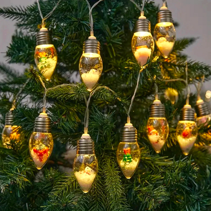 LED Kerst Sneeuwbol Lichtketting