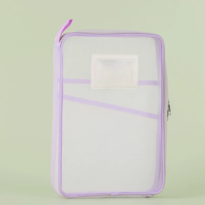 A4 Kantoorbenodigdheden Opbergtas Dubbel-laags Mesh Rits Tas Grote Capaciteit Organizer Mappen School Kantoorbenodigdheden Speelgoedopslag