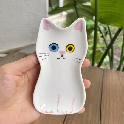 Japanse Kat Keramische Sausschaal - Schattig Dipschaaltje