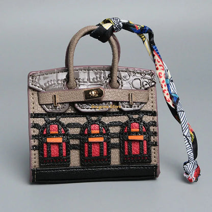Birkin Geïnspireerde Mini Handtas - Platina Tas Charme
