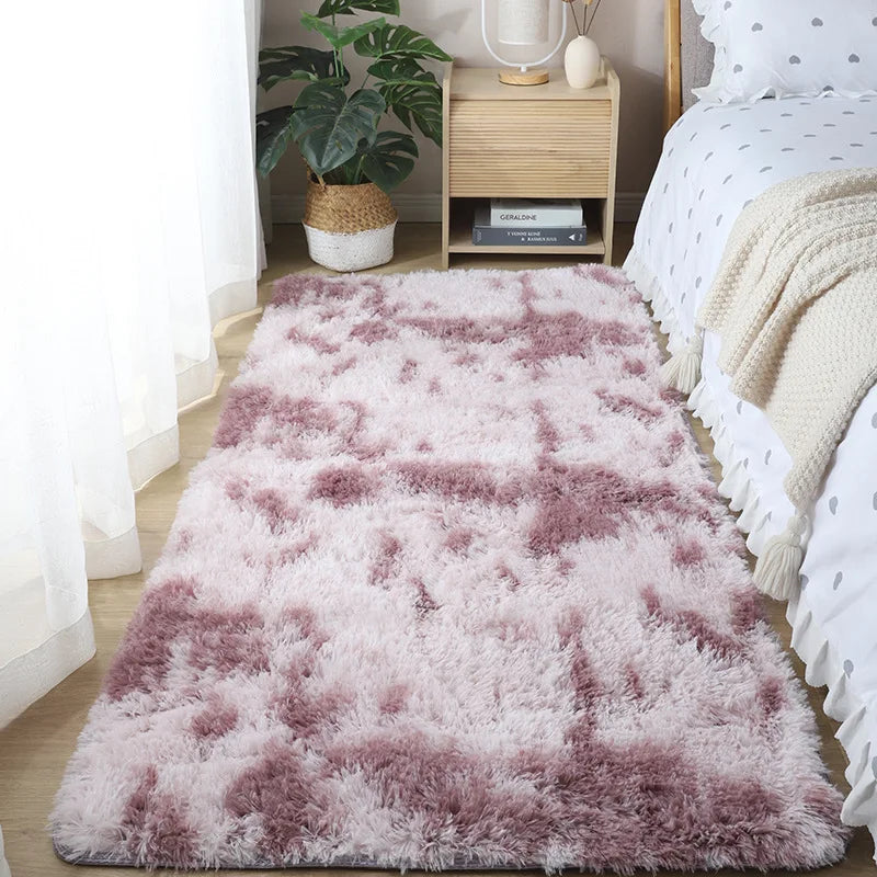 VIKAMA Zacht Zijdewollen Vloerkleed - Scandinavisch Antislip Kleed