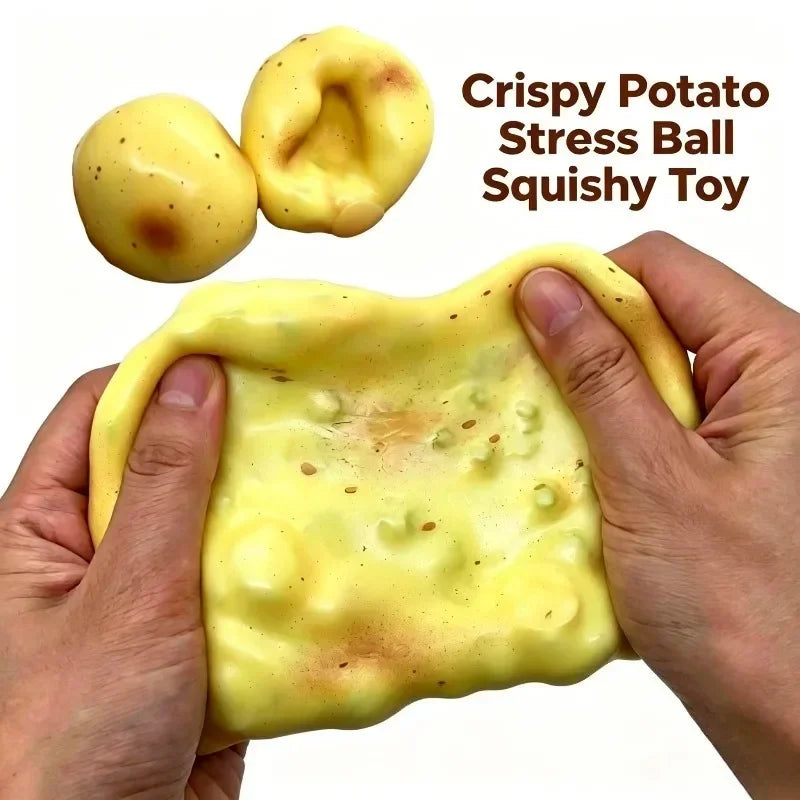 Realistische Aardappel Anti-Stress Bal Squishy - Rekbaar Fidget Speelgoed