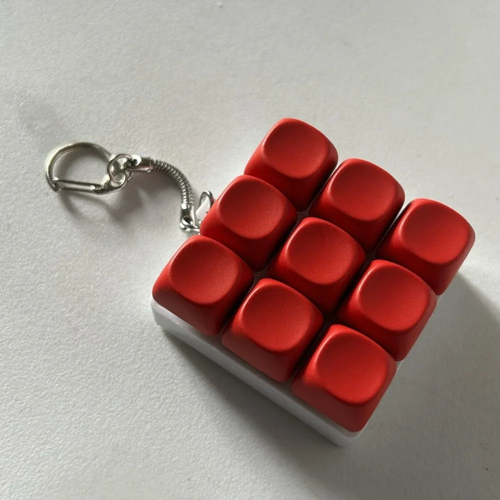 DIY Toetsenbord Fidget Sleutelhanger - Mechanische Klik Anti-Stress Toy
